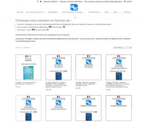 Cotisations, abonnements SFBC avec Woocommerce